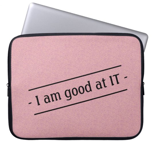 Ich bin gut darin auf jeder Farbe Laptopschutzhülle (Vorderseite)