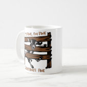 Ich bin gut, es ist gut alles ist eine schöne, lus kaffeetasse (Vorderseite Links)