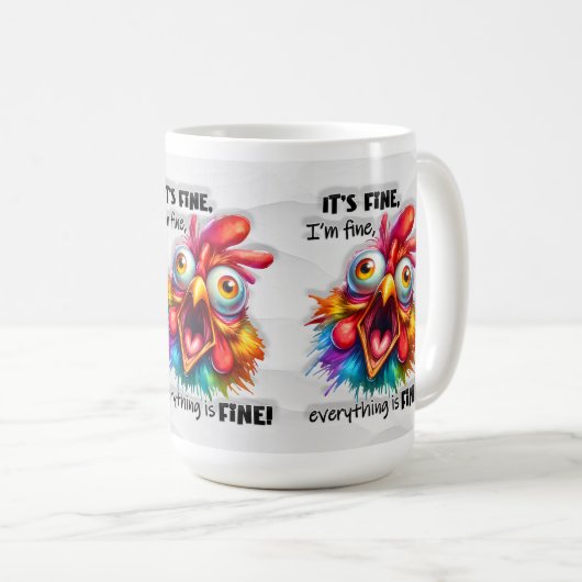 Ich bin gut, es ist schönes Huhn Lover Funny Kaffeetasse (VorderseiteRechts)