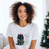 Ich bin gut" Funny Cat Weihnachten T - Shirt