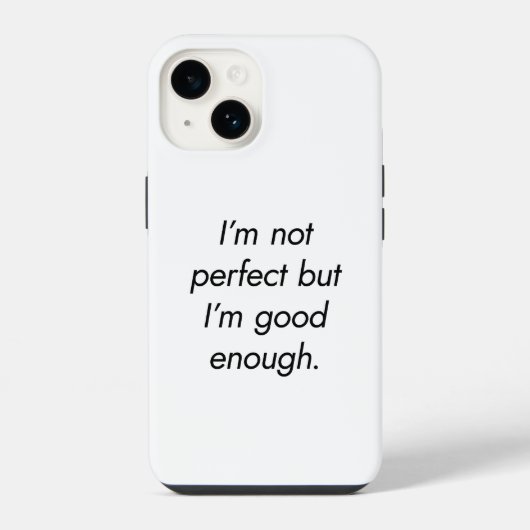 Ich bin gut genug iPhone Case Hülle (Rückseite)