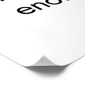 Ich bin gut genug perfektes Poster (Ecke)