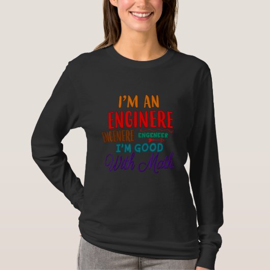Ich bin gut in Mathe-Spaß T-Shirt (Vorderseite)