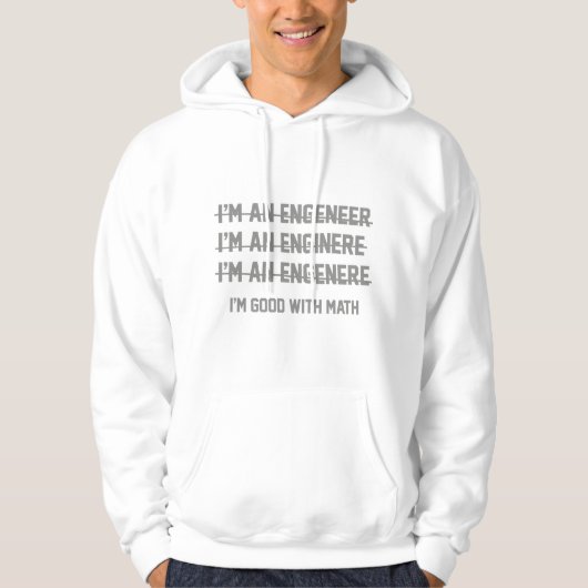 Ich bin gut mit Mathe Hoodie (Vorderseite)