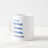 Ich bin gut mit Mathe Kaffeetasse (Vorderseite Links)