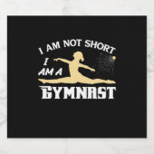 Ich bin Gymnastin Schaumweinetikett (Einzelnes Label)