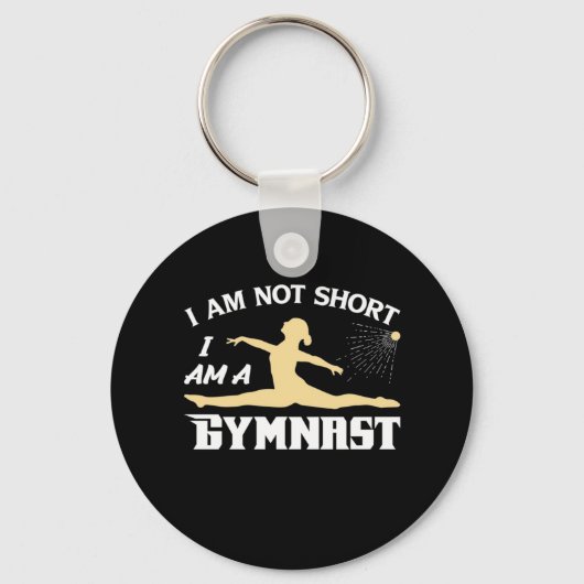 Ich bin Gymnastin Schlüsselanhänger (Vorderseite)