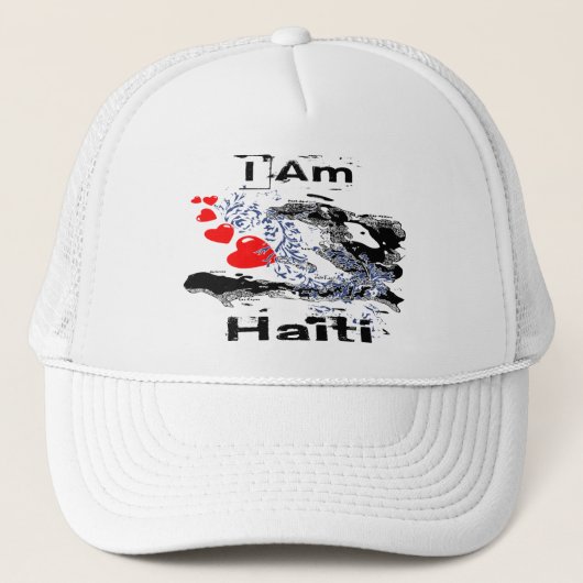 Ich bin Haiti-Hut Truckerkappe (Vorderseite)