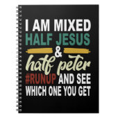 Ich bin halb Jesus und halb Peter gemischt Notizblock (Vorderseite)
