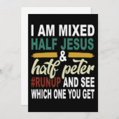 Ich bin halb Jesus und halb Peter gemischt Save The Date (Vorne/Hinten)
