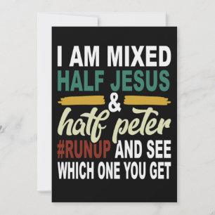 Ich bin halb Jesus und halb Peter gemischt Save The Date