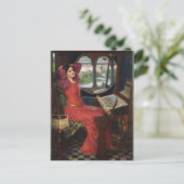 Ich bin halb krank von Schatten - John Waterhouse Postkarte (Stehend Vorderseite)