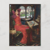 Ich bin halb krank von Schatten - John Waterhouse Postkarte (Vorderseite)