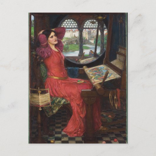 Ich bin halb krank von Schatten - John Waterhouse Postkarte (Vorderseite)