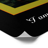 "Ich bin halb krank von Schatten" Poster (Ecke)