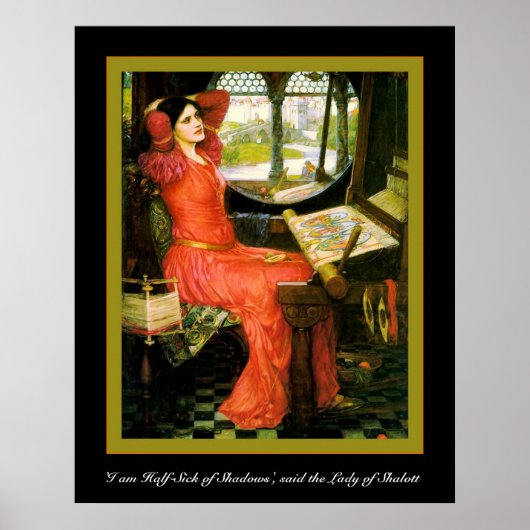 "Ich bin halb krank von Schatten" Poster (Vorne)