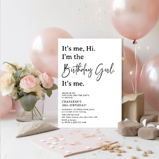 Ich bin Hallo. Ich bin das Geburtstags-Girl-Party Einladung