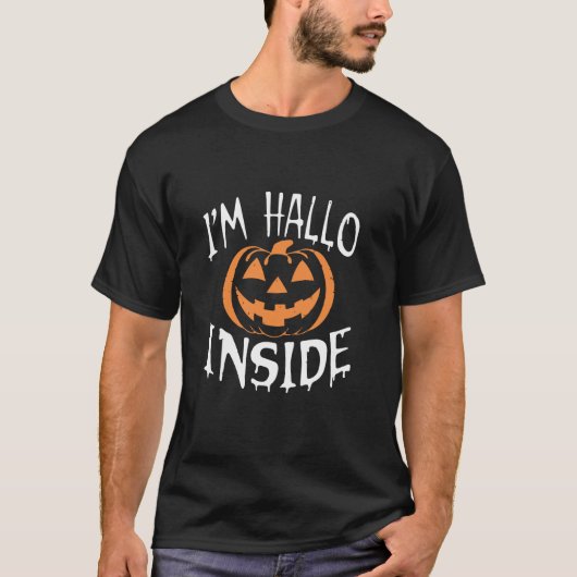 Ich bin Hallo Inside Funny Dead Inside Halloween P T-Shirt (Vorderseite)