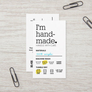 Ich bin handgefertigte Minimalistische Visitenkart Visitenkarte