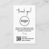 Ich bin handgefertigte Minimalistische Visitenkart Visitenkarte (Rückseite)