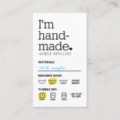 Ich bin handgefertigte Minimalistische Visitenkart Visitenkarte (Vorderseite)