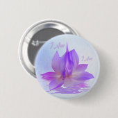 Ich bin Heiliger Violetter Flammen-Lotus Button (Vorne & Hinten)
