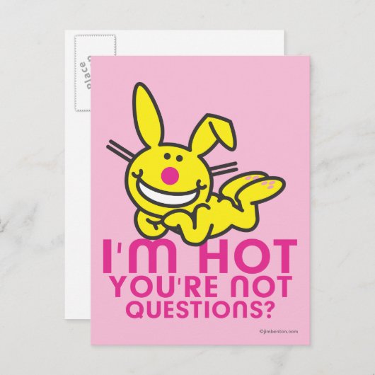 Ich bin heiß, du bist nicht. postkarte (Vorne/Hinten)
