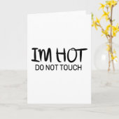 Ich bin heiß Keine Touch Karte (Gelbe Blume)