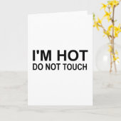 Ich bin heiß Keine Touch Karte (Gelbe Blume)