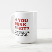Ich bin heiß Tasse (Vorderseite Links)