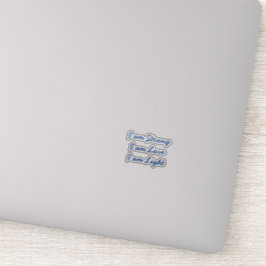 Ich bin helldurchsichtiger Aufkleber