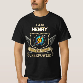 Ich bin HENRY Was ist dein Superheld T-Shirt