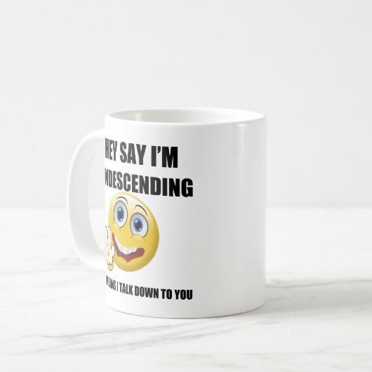Ich bin HERABLASSEND Kaffeetasse (Vorderseite Links)