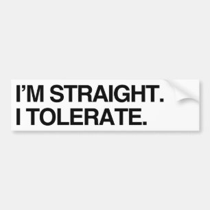 ICH BIN HETERO. ICH TOLERIERE - .png Autoaufkleber