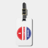 Ich bin heute abgestürzt gepäckanhänger (Vorderseite vertikal)