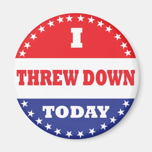 Ich bin heute abgestürzt magnet (Vorne)