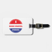 Ich bin heute auf Gravel gefahren Gepäckanhänger (Vorderseite horizontal)