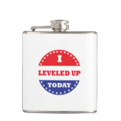 Ich bin heute aufgestiegen flachmann (Vorderseite)