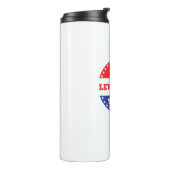 Ich bin heute aufgestiegen thermosbecher (Nach links gedreht)
