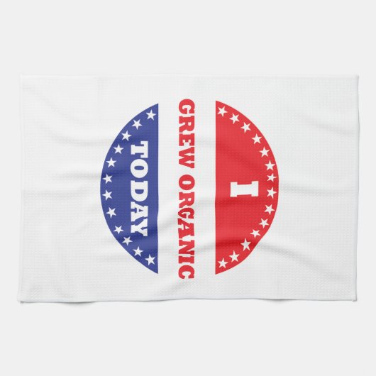 Ich bin heute Bio geworden Geschirrtuch (Horizontal)