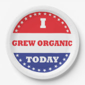 Ich bin heute Bio geworden Pappteller (Vorderseite)