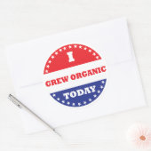 Ich bin heute Bio geworden Runder Aufkleber (Umschlag)