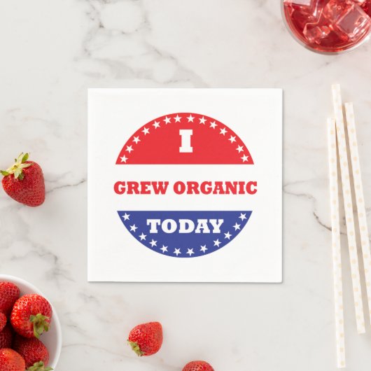 Ich bin heute Bio geworden Serviette (Beispiel)