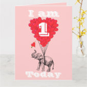 Ich bin heute einer karte (Gelbe Blume)