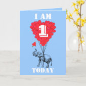 Ich bin heute einer karte (Gelbe Blume)