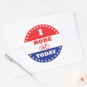 Ich bin heute gegangen runder aufkleber (Umschlag)