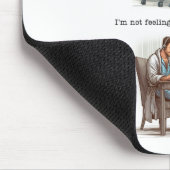 Ich bin heute kein Gefühl "Worky" Mousepad (Ecke)