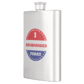 Ich bin heute Skimboard gefahren Flachmann (Links)
