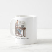 Ich bin heute Tasse nicht Gefühl 'Worky' (Vorderseite Links)