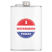 Ich bin heute wasserskid flachmann (Vorderseite)